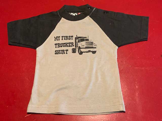 Baby t-shirt My first trucker shirt