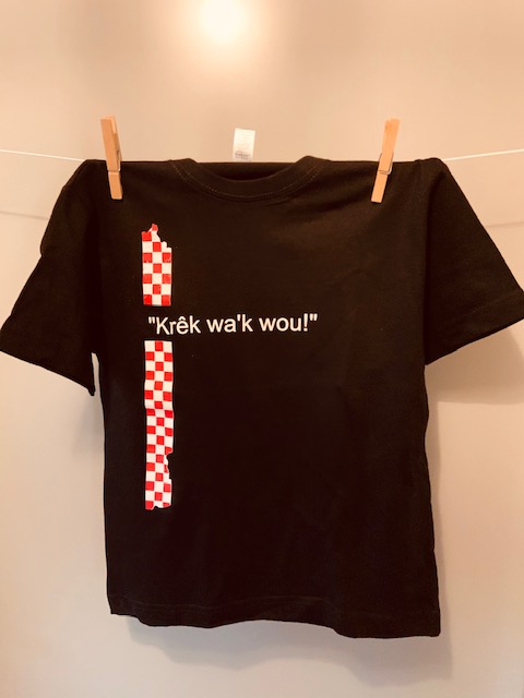 Kinder t-shirt Krêk wa'k wou!